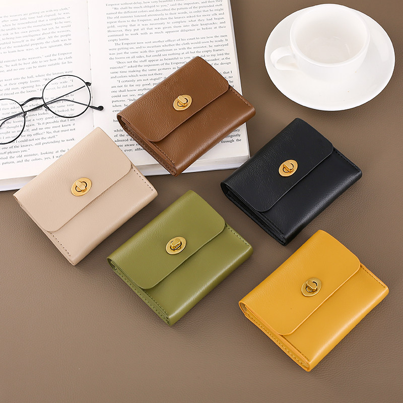 日韩ins冷淡风女士质感时尚零钱包 werllands路勋箱包钱包