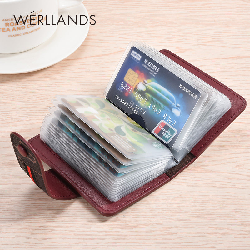 新款女卡包大容量多卡位 werllands路勋箱包卡包