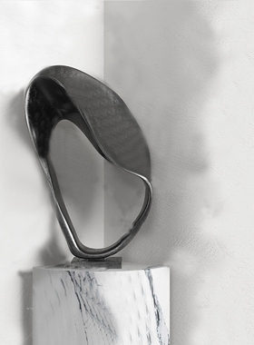 现代简约酒店工业风抽象雕塑民宿装饰品仿真绿植高端轻奢工艺品