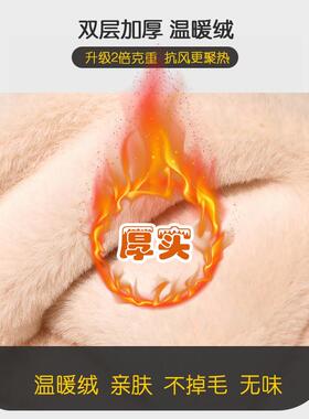 小熊帽子围巾一体女冬天骑车保暖口罩围脖手套多件套连帽护耳可爱