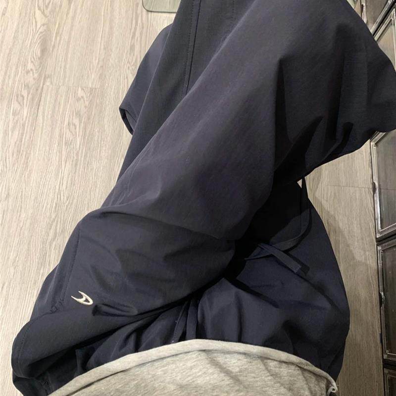 藏青色阔腿工装裤女秋冬加绒胖妹妹mm梨形身材高腰遮胯休闲运动裤,淘宝优惠券,粉丝福利购,淘宝优惠卷