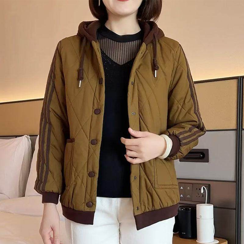 中老年人短款连帽外套女秋冬2024新款奶奶加厚棉服妈妈夹棉上衣,淘宝优惠券,粉丝福利购,淘宝优惠卷