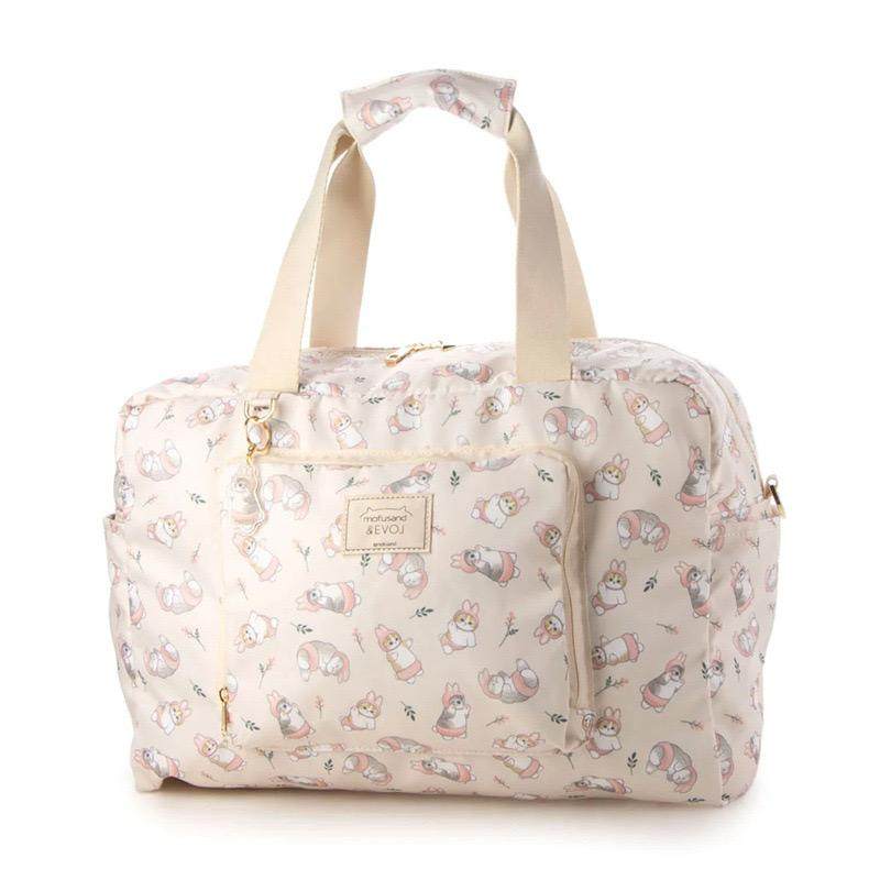 日系卡通可爱鲨鱼猫折叠大容量行李包收纳旅行袋轻便登机包待产包,淘宝优惠券,粉丝福利购,淘宝优惠卷