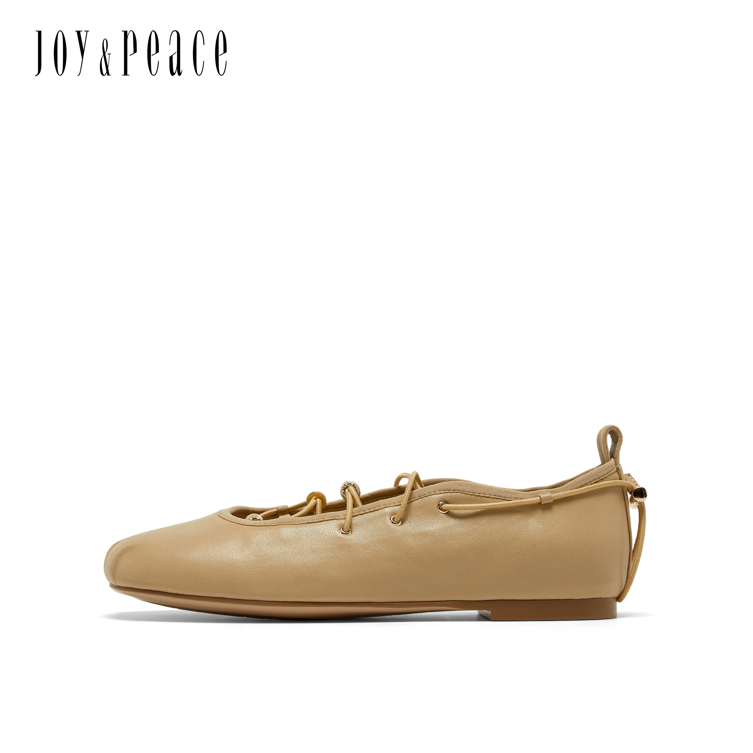 真美诗2026春季新款羊皮交叉绑带平底单鞋时尚芭蕾舞鞋女8TZ31AQ6,淘宝优惠券,粉丝福利购,淘宝优惠卷