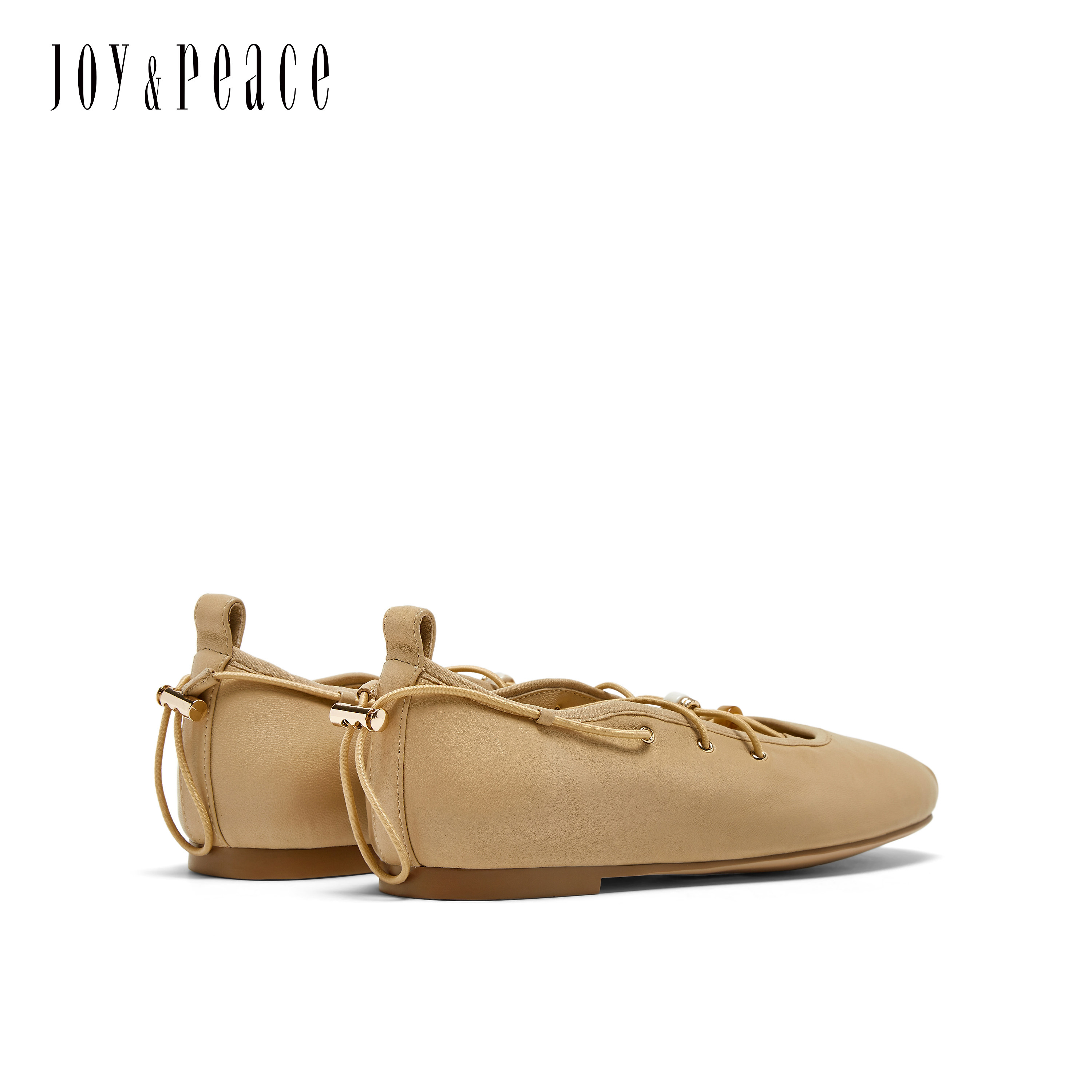 真美诗2026春季新款羊皮交叉绑带平底单鞋时尚芭蕾舞鞋女8TZ31AQ6,淘宝优惠券,粉丝福利购,淘宝优惠卷