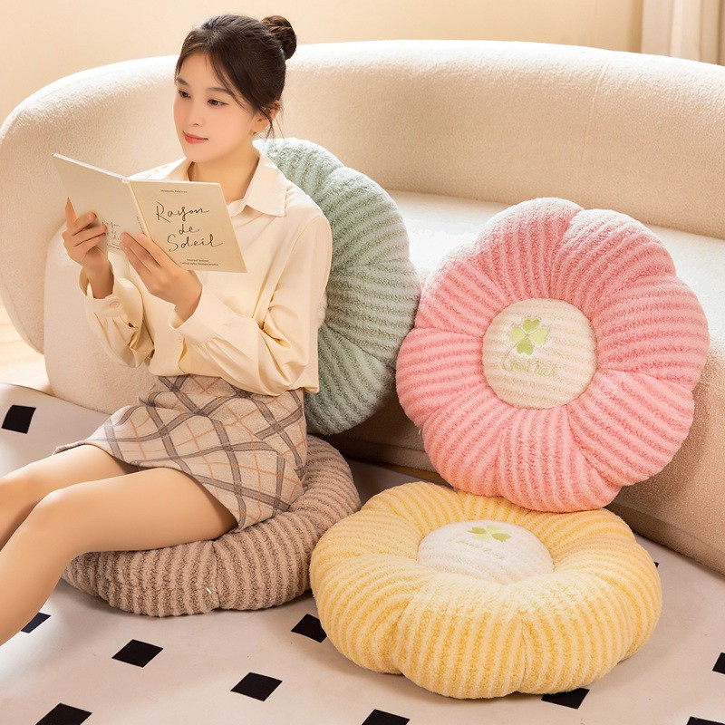 花朵蒲团坐垫椅垫地上坐墩榻榻米飘窗蒲垫儿童大号卧室座垫地板垫