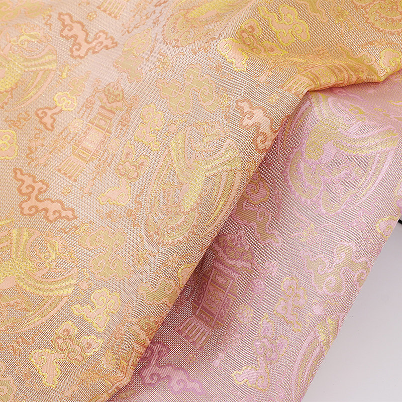 双色宋锦提花提花面料 秋冬汉服连衣裙旗袍外套布料 古风提印花布,淘宝优惠券,粉丝福利购,淘宝优惠卷