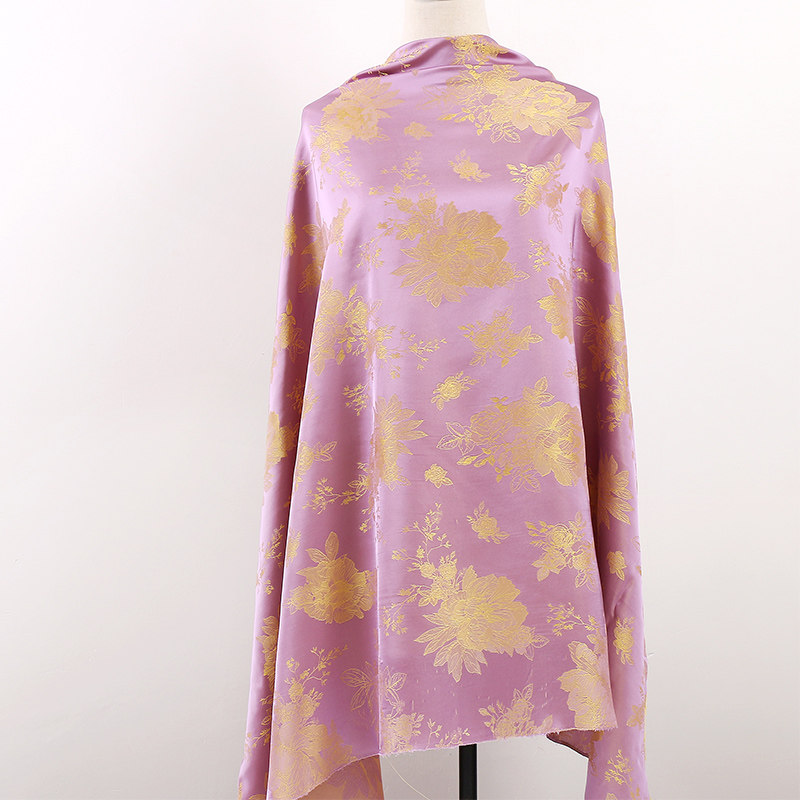 人丝醋酸双色提花面料 汉服连衣裙旗袍布料 古风花朵提花布现货,淘宝优惠券,粉丝福利购,淘宝优惠卷