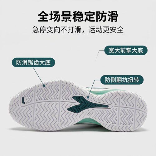 在售155刀！出老美男女专业球场训练抗扭防侧翻网球鞋透气运动鞋 - 图0