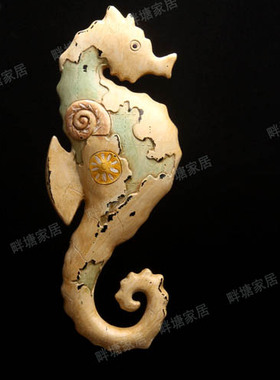 海马树脂动物儿童房工艺品摆件