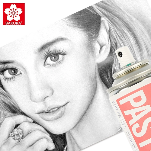 Японский мел, кисть, пигментированная гуашь, спрей, карандаш, защитная акварель, 220 мл, фиксация цвета