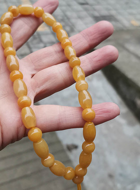 黄龙玉挂绳手把件绳手机链