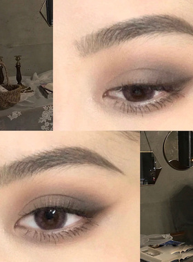 水泥灰眼影盘哑光大地色盘