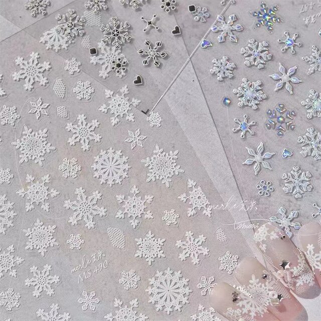 Super Fairy Lace Snowflake Nail Art Stickers