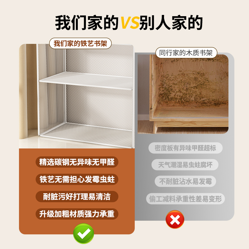 飘窗书架小书柜窗台收纳柜窗边柜铁艺置物架简易儿童杂物柜绘本架,淘宝优惠券,粉丝福利购,淘宝优惠卷