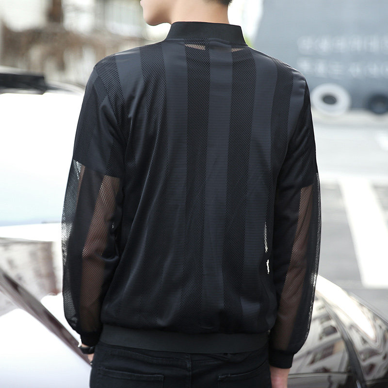 富贵鸟男超薄透气潮流镂空防晒服 服装工厂折扣店88夹克