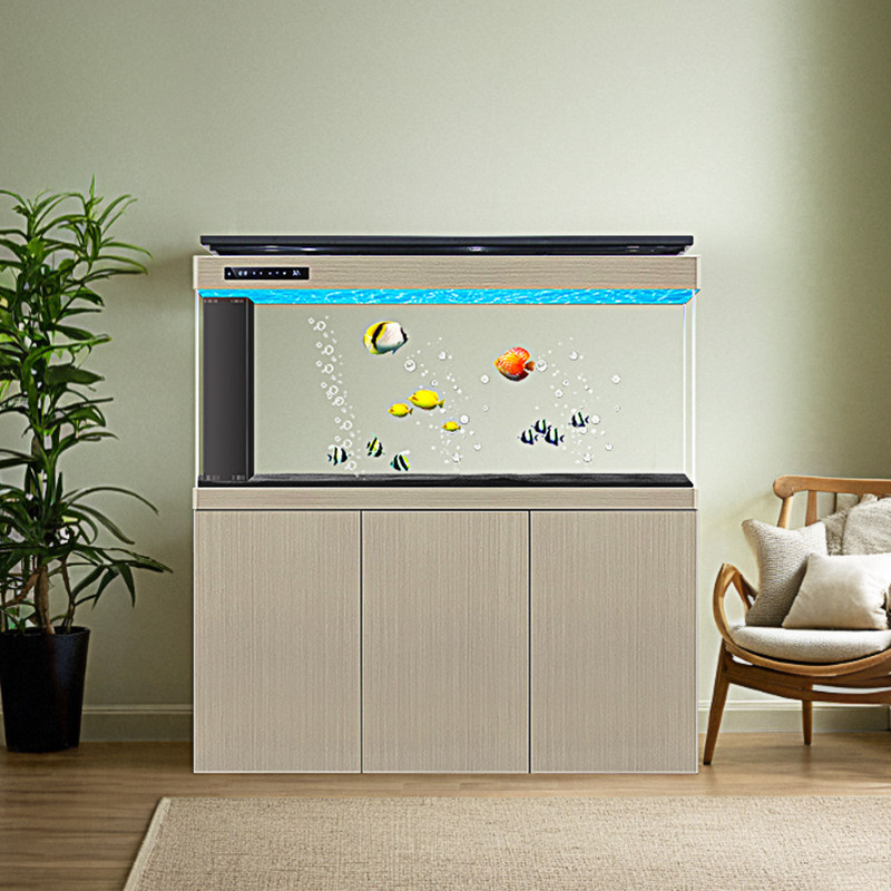 客厅高端落地鱼缸家用生态超白落地水族箱中型2025客厅鱼缸新款,淘宝优惠券,粉丝福利购,淘宝优惠卷