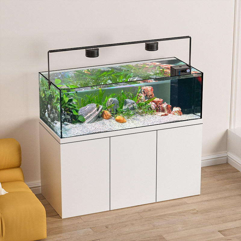 原生态野采溪流缸鱼缸2025新款客厅办公室超白造景底滤鱼缸免换水,淘宝优惠券,粉丝福利购,淘宝优惠卷