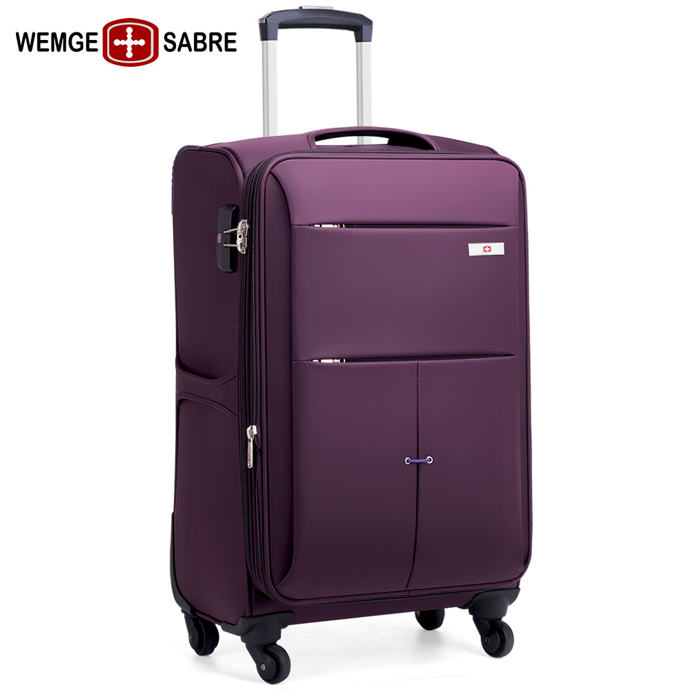 瑞士军刀万向轮帆布男牛津布密码箱 wemgesabre箱包旅行箱