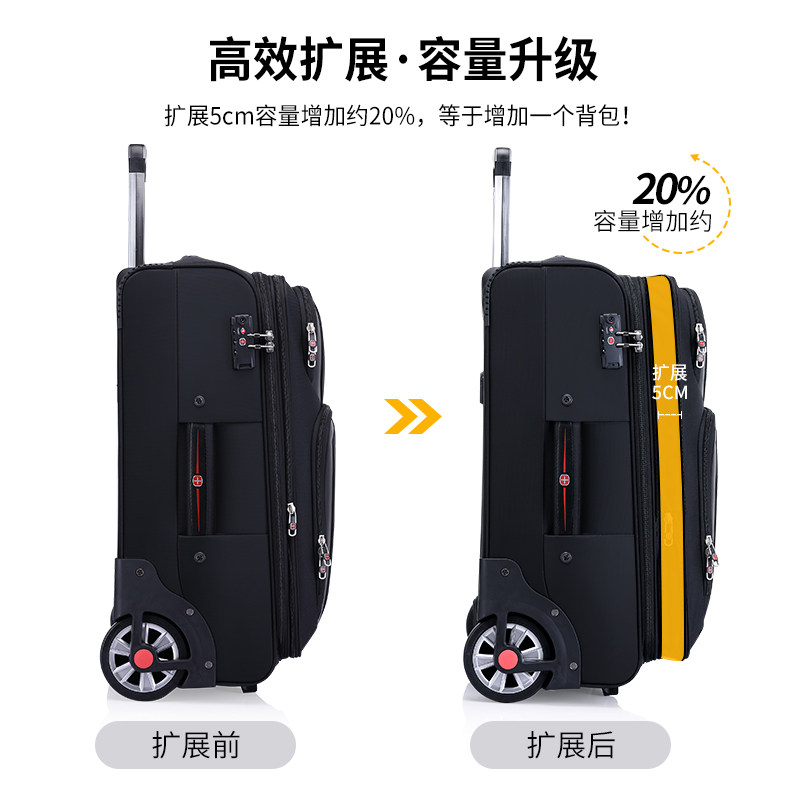 瑞士军刀男牛津布结实耐用拉杆箱 wemgesabre箱包旅行箱