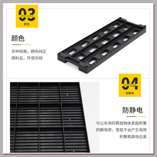 防静电元件盒PCB电路板存放条防静电托盘电路板支架ESD周转箱插盘 - 图2
