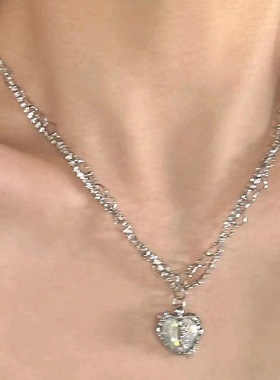 项链les破壳之心合金小众