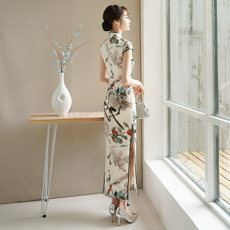 改良旗袍秋季2020新款复古连衣裙 清砚溪旗袍