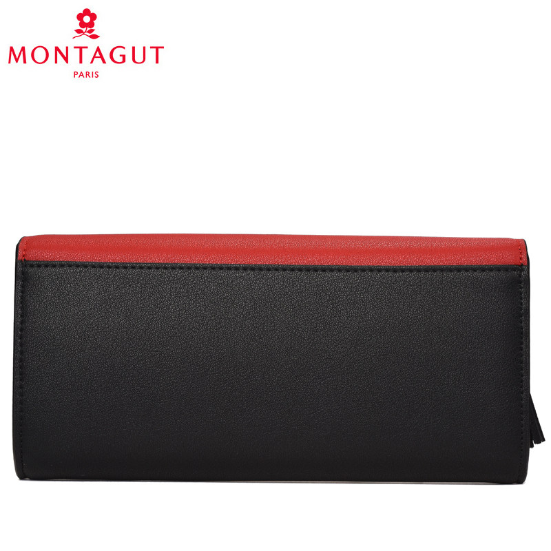 梦特娇真皮新款长款多卡位百搭钱包 montagut梦特娇宾莱钱包