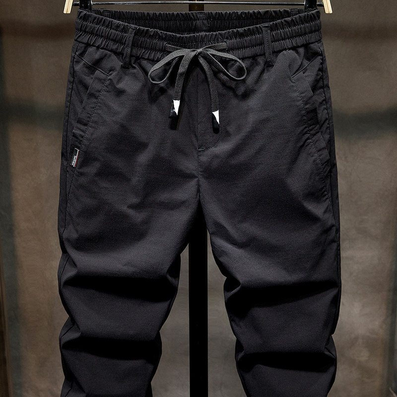 轻奢男装束脚修身弹力2020小脚裤子 牧牛潮郎休闲裤