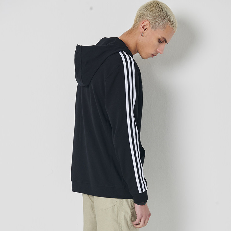 阿迪达斯连帽外套男女士秋季上衣 adidas健身猎涉运动茄克/外套