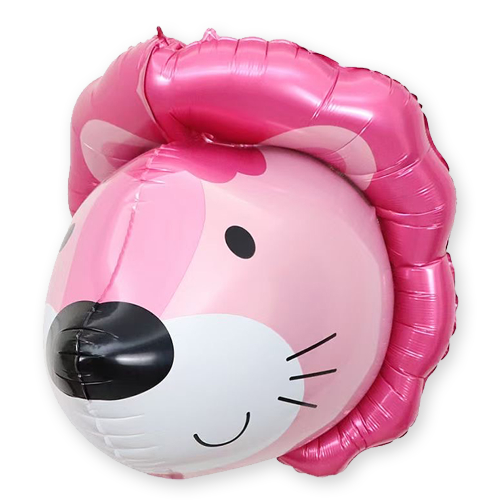 4D立体动物头系列铝膜气球 熊猫老虎大象猴子熊兔子宠物狗狮子3D - 图3