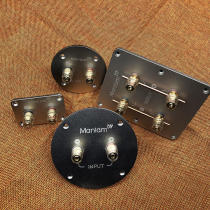 2 bits 4-position round square speaker junction box sound horn wiring board full copper wiring post HIFI acoustic accessories