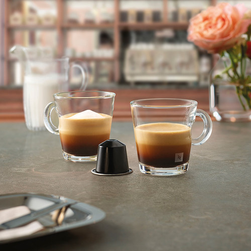Nespresso胶囊咖啡 芮斯崔朵咖啡 意式浓缩进口黑咖啡深烘10颗装 - 图0