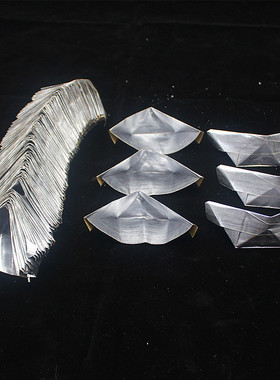 手工折叠锡箔银元宝烧纸