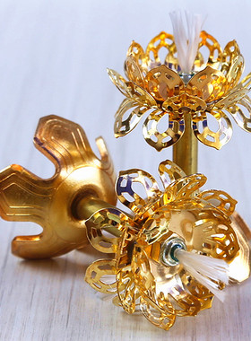 可伸缩合金烛台佛堂长明灯包邮