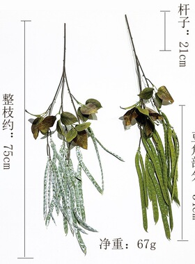 豆角花仿真扁豆豌豆荚跨境仿真植物婚礼场景装饰景观造景拍摄道具