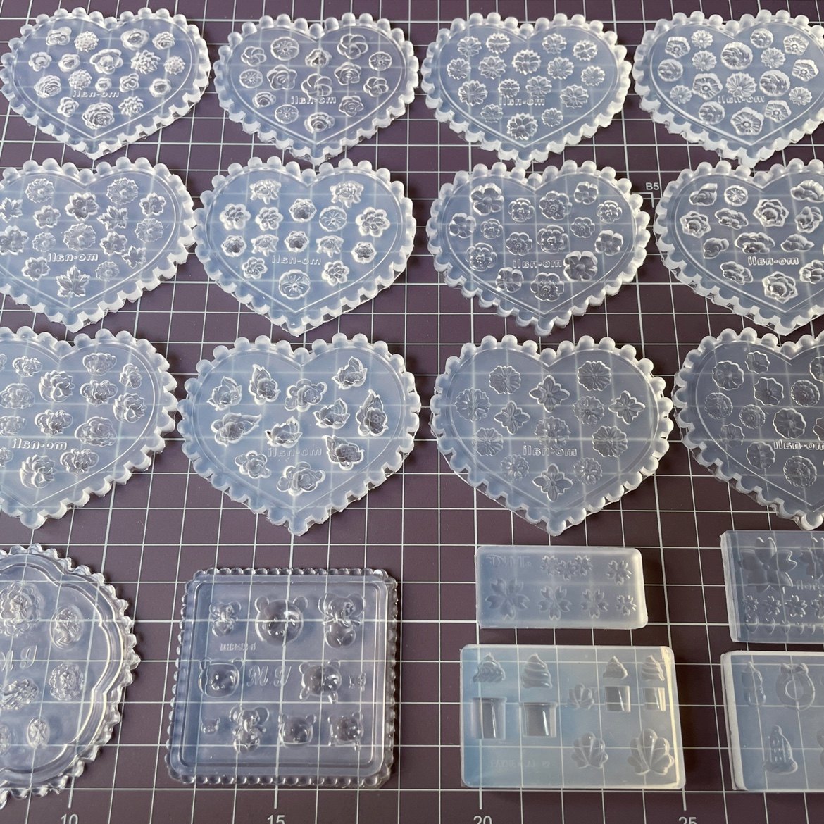 迷你樱花荷花莲花各种小花朵硅胶模具超轻树脂石塑粘土软陶uv胶用