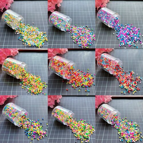 Diy超轻粘土仿真食玩材料 糖拉冰沙糖粉巧克力碎花生碎椰蓉面包糠 - 图1