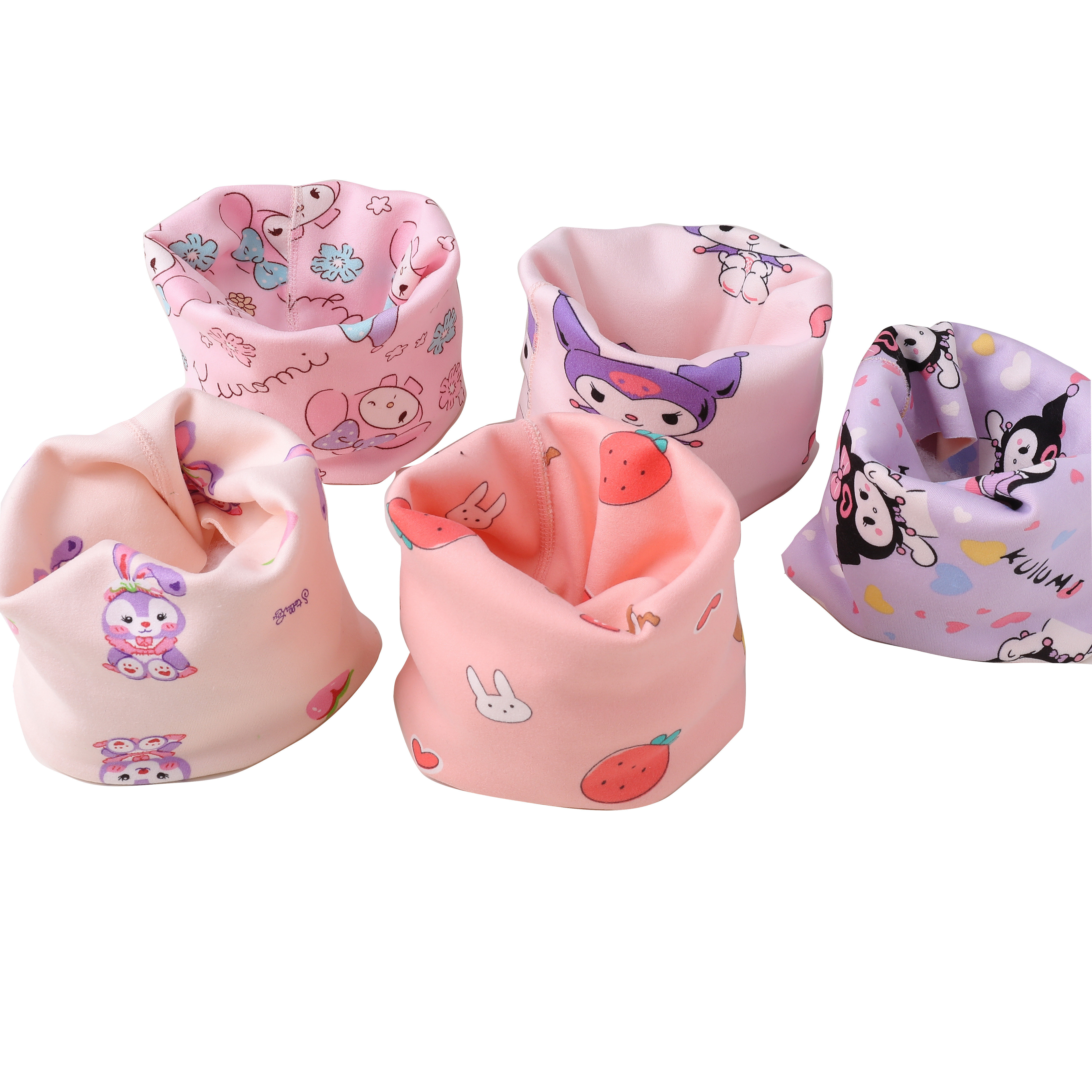 儿童围巾可爱库洛米脖套2025新款秋冬婴幼儿保暖防风护颈套头围脖,淘宝优惠券,粉丝福利购,淘宝优惠卷