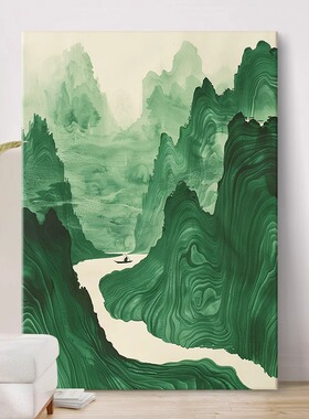 现代简约客厅装饰画抽象沙发背景