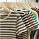 Hertiman long sleeve short sleeve Korean style stripes regular