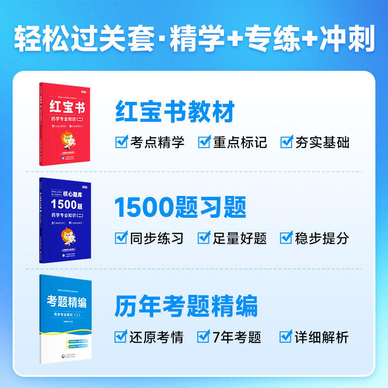 2026年新版润德红宝书执业中药药师官方教材1500题书课包全套历年真题试卷题库职业资格考试润德网课视频中西药学专业知识法规习题