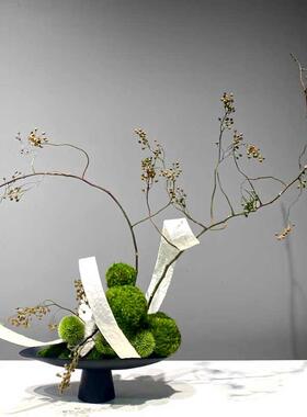 几何花器竹艺朗怡永生苔藓