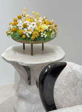 高档金属花器金铂花器永生花艺套