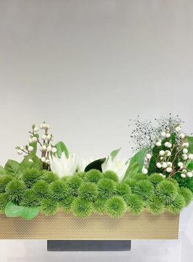 前台玄关上海金属朗怡花加花器