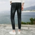 Mùa xuân mới quần jeans nam giản dị Phiên bản Hàn Quốc của con trai A21P hoa nam chính thức lưu trữ quần dài - Quần jean Quần jean