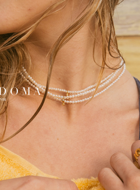 钟楚曦同款天然珍珠小金珠项链