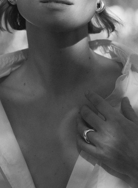 现货Lie Studio曲线V形波浪线条戒指极简风丹麦简约高级官方授权