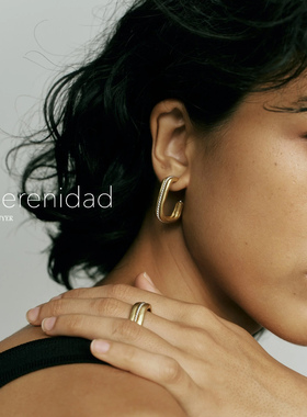 LaSerenidad手工金属线条戒指