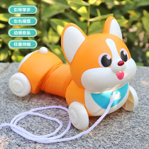 Childrens pull-in-rope puppies toy will walk will be called electric puzzle baby 1-2-year-old 3 male girl gift